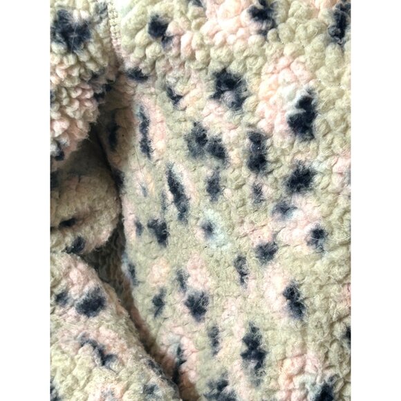 LIV Sherpa Fleece Pullover Jacket Women M Pink Green Navy 1/4 Zip Speckled  Logo - Picture 11 of 16